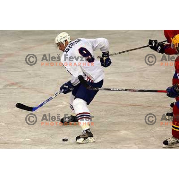 Razingar at match Slovenia- Romania at World Championship Division 1 group B in Ljubljana.Photo by Ales Fevzer 