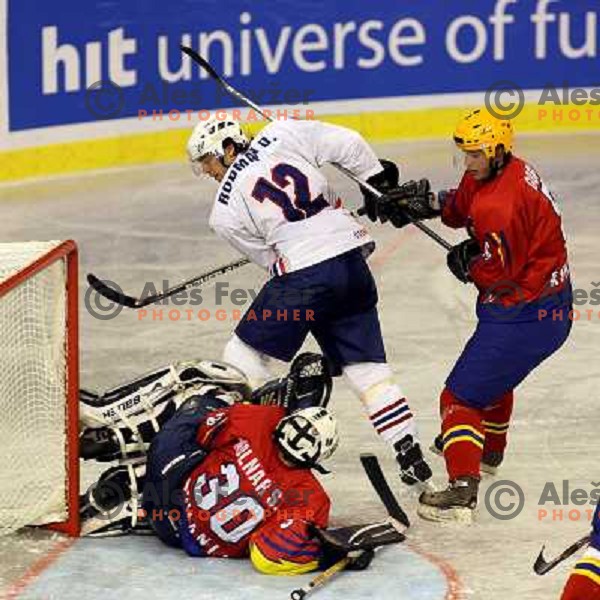 DAvid Rodman at match Slovenia- Romania at World Championship Division 1 group B in Ljubljana.Photo by Ales Fevzer 