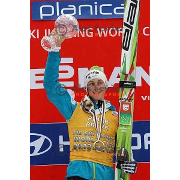 Bad weather with lots of rain during last event of 2013/2014 World Cup Ski jumping season in Planica, Slovenia on March 23,2014