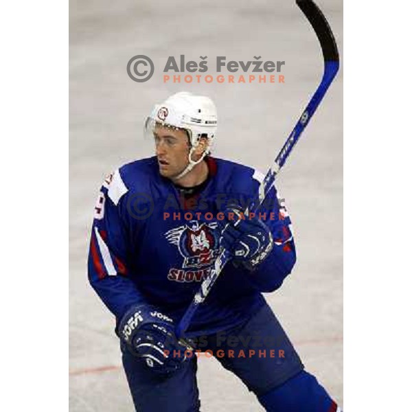 Tomaz Razingar at match Slovenia- Hungary at World Championship Division 1 group B in Ljubljana.Photo by Ales Fevzer 