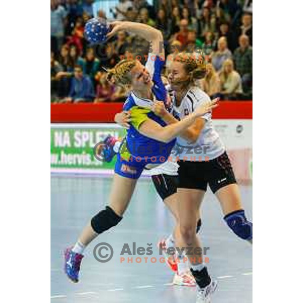 Neli Irman of Slovenia during handball match between Slovenia and Switzerland in qualification for EHF Euro Hungary - Croatia 2014 played in Kodeljevo Hall, Ljubljana, Slovenia on March 30, 2014