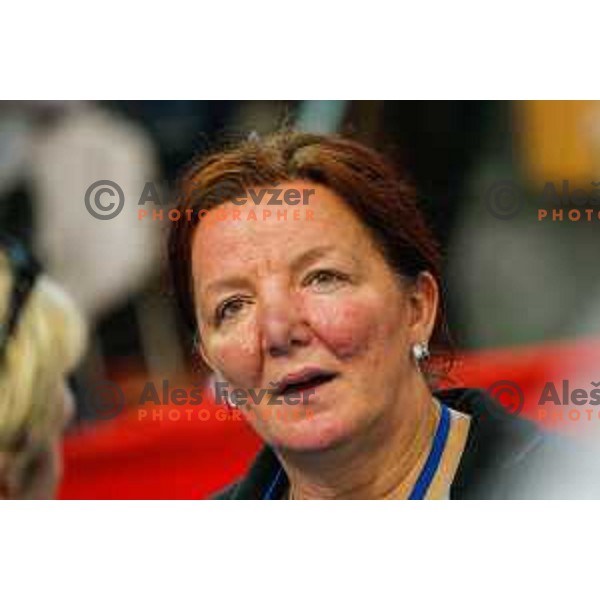 Marta Bon, headcoach of Slovenia during handball match between Slovenia and Switzerland in qualification for EHF Euro Hungary - Croatia 2014 played in Kodeljevo Hall, Ljubljana, Slovenia on March 30, 2014
