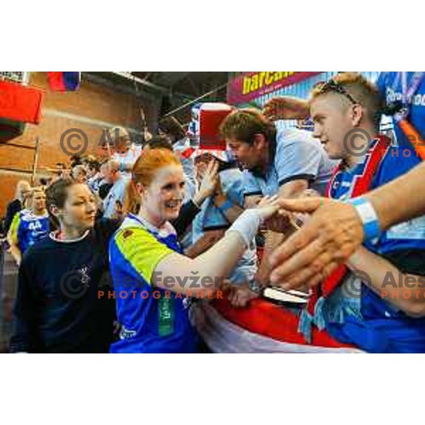 Team of Slovenia during handball match between Slovenia and Switzerland in qualification for EHF Euro Hungary - Croatia 2014 played in Kodeljevo Hall, Ljubljana, Slovenia on March 30, 2014