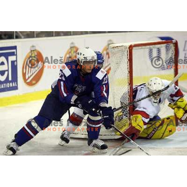 Dervaric at match Slovenia- Great Britain at World Championship Division 1 group B in Ljubljana.Photo by Ales Fevzer 