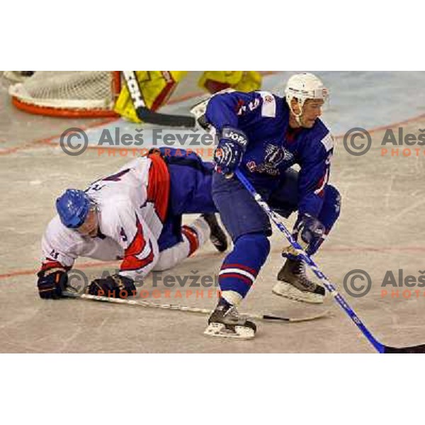 Razingar at match Slovenia- Great Britain at World Championship Division 1 group B in Ljubljana.Photo by Ales Fevzer 