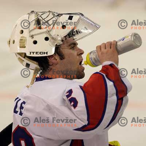 Lyle at match Slovenia- Great Britain at World Championship Division 1 group B in Ljubljana.Photo by Ales Fevzer 