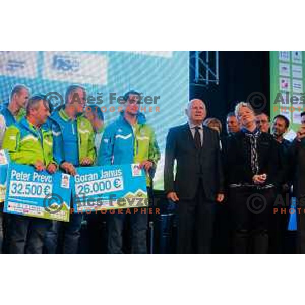 Reception for Slovenian Olympic team in Ljubljana, Slovenia on april 7, 2014