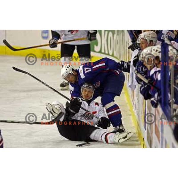 Golicic at match Slovenia- Japan at World Championship Division 1 group B in Ljubljana.Photo by Ales Fevzer 