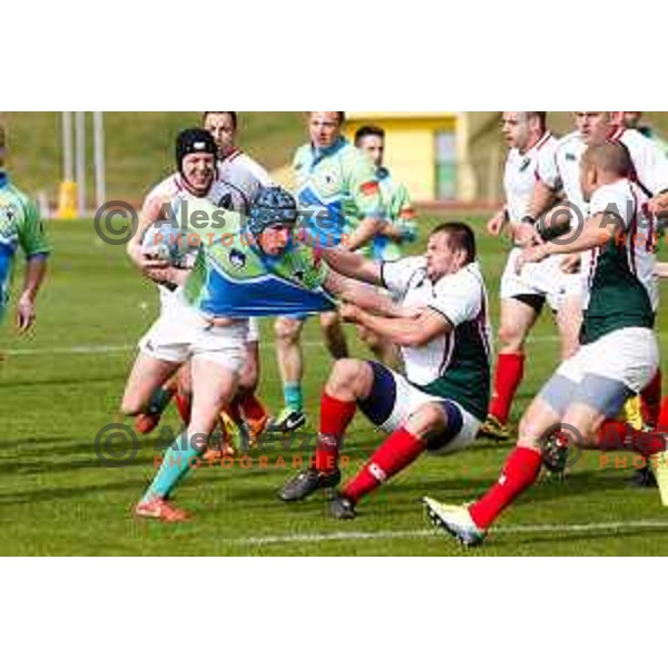 Rugby match between Slovenia and Bulgaria played in Ljubljana, Slovenija on April 12, 2014