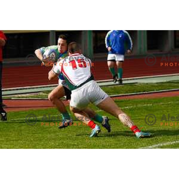 Rugby match between Slovenia and Bulgaria played in Ljubljana, Slovenija on April 12, 2014