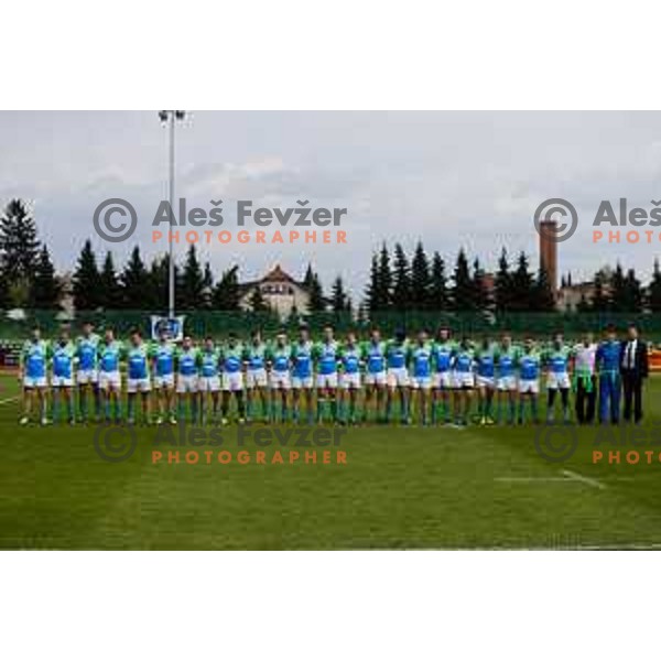 Rugby match between Slovenia and Bulgaria played in Ljubljana, Slovenija on April 12, 2014