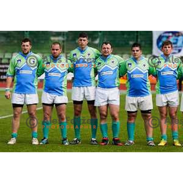 Rugby match between Slovenia and Bulgaria played in Ljubljana, Slovenija on April 12, 2014