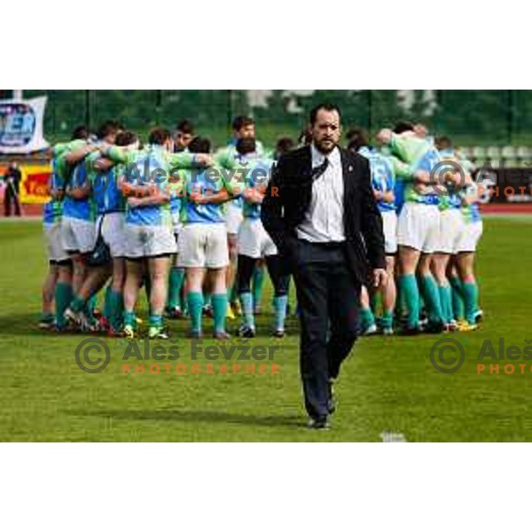 Rugby match between Slovenia and Bulgaria played in Ljubljana, Slovenija on April 12, 2014