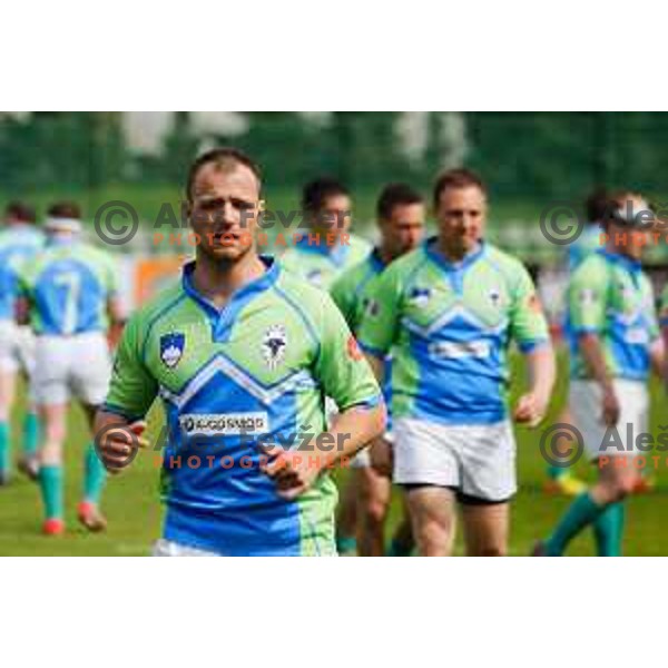 Rugby match between Slovenia and Bulgaria played in Ljubljana, Slovenija on April 12, 2014