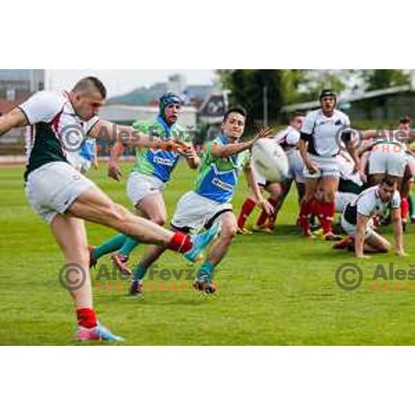 Rugby match between Slovenia and Bulgaria played in Ljubljana, Slovenija on April 12, 2014