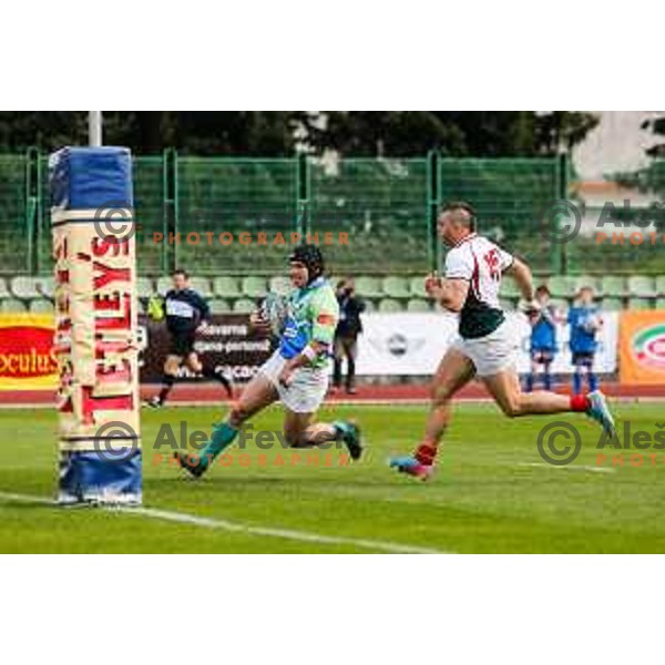 Rugby match between Slovenia and Bulgaria played in Ljubljana, Slovenija on April 12, 2014