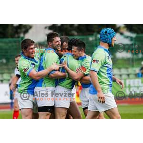 Rugby match between Slovenia and Bulgaria played in Ljubljana, Slovenija on April 12, 2014