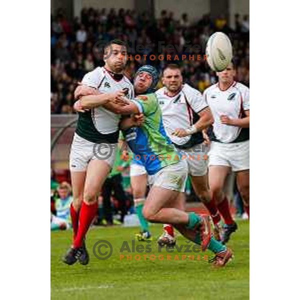 Rugby match between Slovenia and Bulgaria played in Ljubljana, Slovenija on April 12, 2014