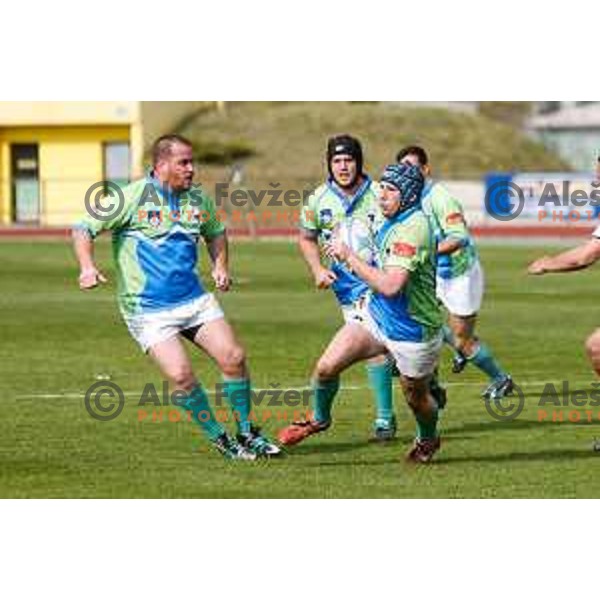 Rugby match between Slovenia and Bulgaria played in Ljubljana, Slovenija on April 12, 2014