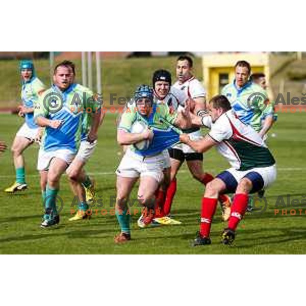 Rugby match between Slovenia and Bulgaria played in Ljubljana, Slovenija on April 12, 2014