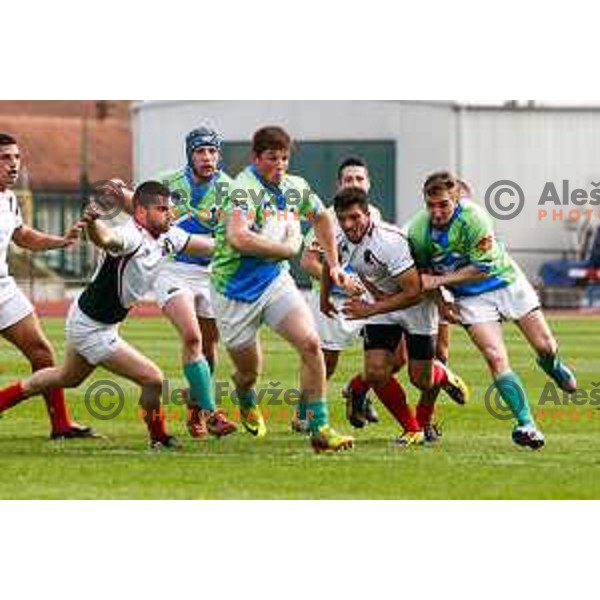 Rugby match between Slovenia and Bulgaria played in Ljubljana, Slovenija on April 12, 2014