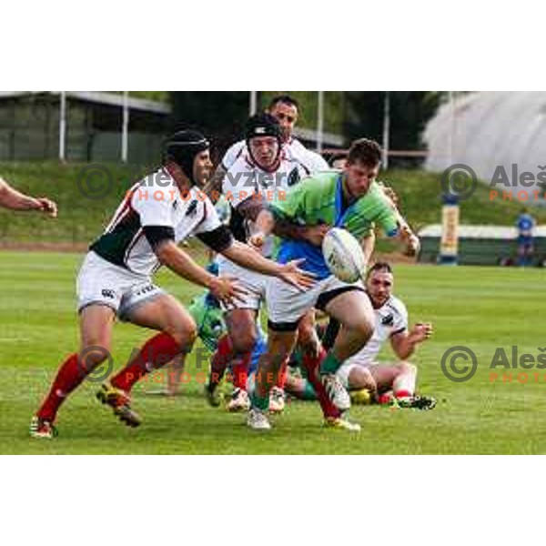Rugby match between Slovenia and Bulgaria played in Ljubljana, Slovenija on April 12, 2014