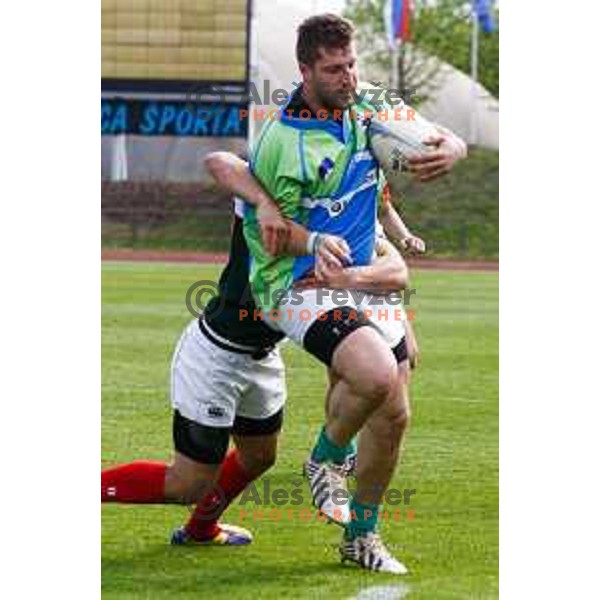 Rugby match between Slovenia and Bulgaria played in Ljubljana, Slovenija on April 12, 2014