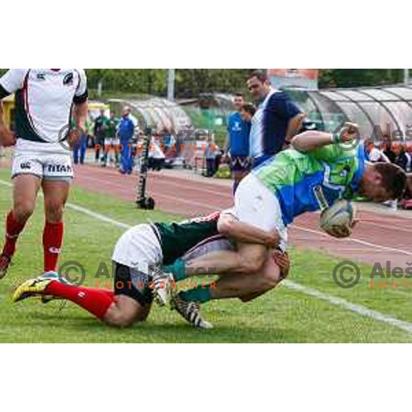 Rugby match between Slovenia and Bulgaria played in Ljubljana, Slovenija on April 12, 2014
