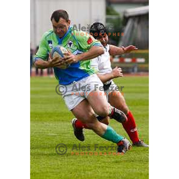 Rugby match between Slovenia and Bulgaria played in Ljubljana, Slovenija on April 12, 2014
