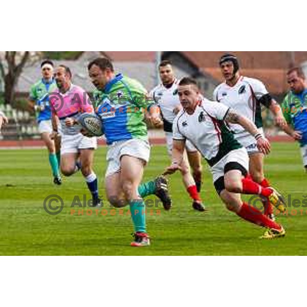 Rugby match between Slovenia and Bulgaria played in Ljubljana, Slovenija on April 12, 2014