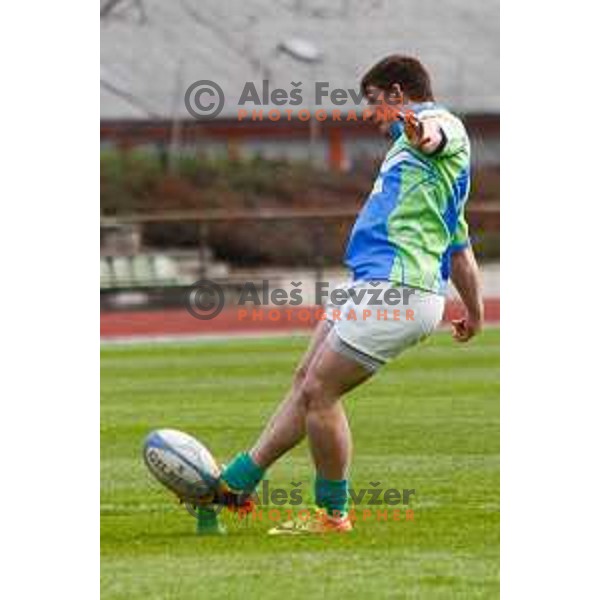 Rugby match between Slovenia and Bulgaria played in Ljubljana, Slovenija on April 12, 2014