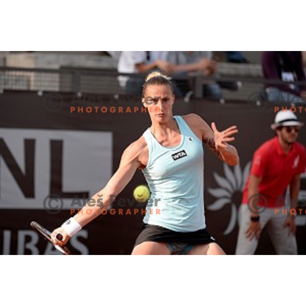 Polona Hercog of Slovenia playing in WTA tour Internazionali BNL Italia Open in Rome on May 10, 2014