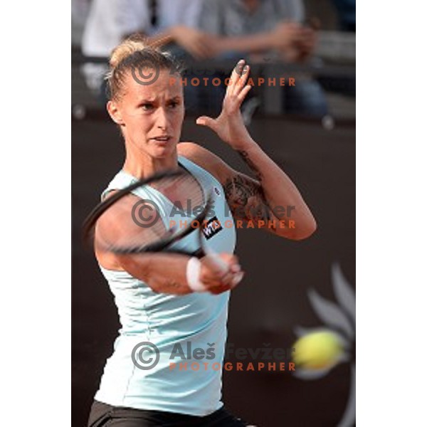 Polona Hercog of Slovenia playing in WTA tour Internazionali BNL Italia Open in Rome on May 10, 2014