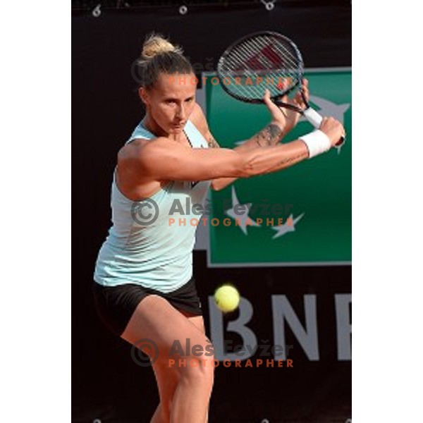 Polona Hercog of Slovenia playing in WTA tour Internazionali BNL Italia Open in Rome on May 10, 2014