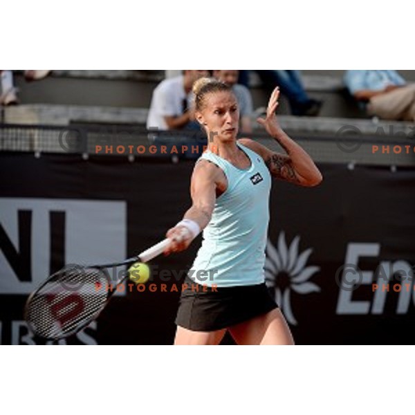 Polona Hercog of Slovenia playing in WTA tour Internazionali BNL Italia Open in Rome on May 10, 2014