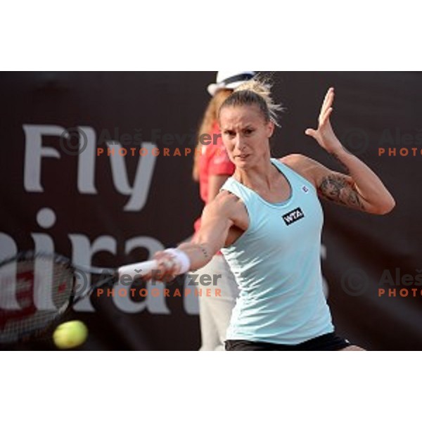 Polona Hercog of Slovenia playing in WTA tour Internazionali BNL Italia Open in Rome on May 10, 2014