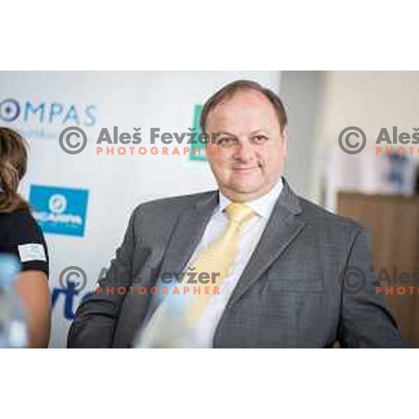 Milan Jarc, owner of Avto Jarc at Team to amaze press conference at Avto Jarc on 23.5.2014 in Maribor