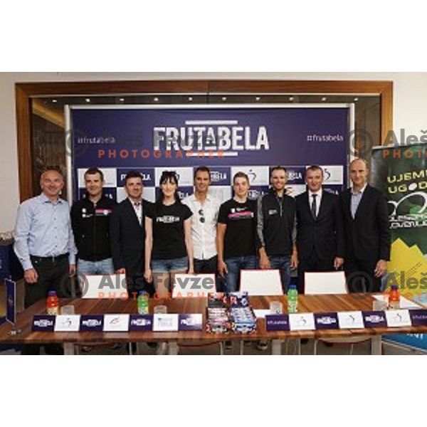 Luka Mezgec of Slovenia cycling team during press conference in Ljubljana, Slovenia on June 4, 2014