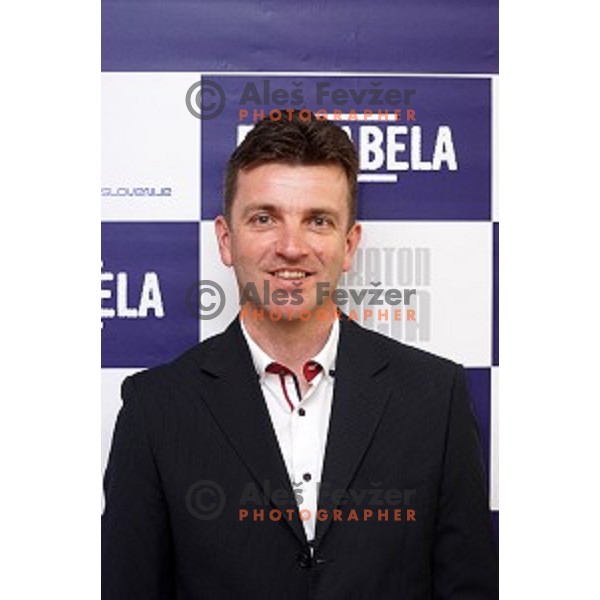 Ales Kalan, secretary general of Slovenia cycling Association during press conference in Ljubljana, Slovenia on June 4, 2014