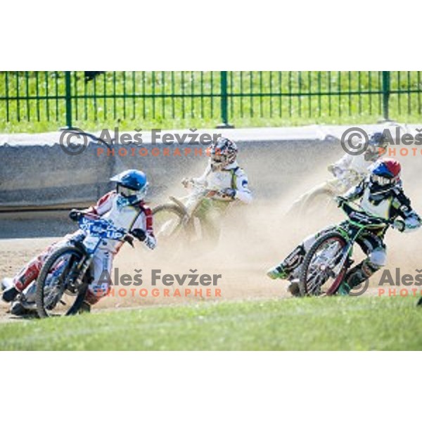 Matic Voldrih at speedway race for the 2014 FIM Speedway Grand Prix World Championship Qualifying Round 2, Ljubljana, Slovenia, 07.06.2014