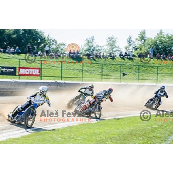 Matic Voldrih at speedway race for the 2014 FIM Speedway Grand Prix World Championship Qualifying Round 2, Ljubljana, Slovenia, 07.06.2014