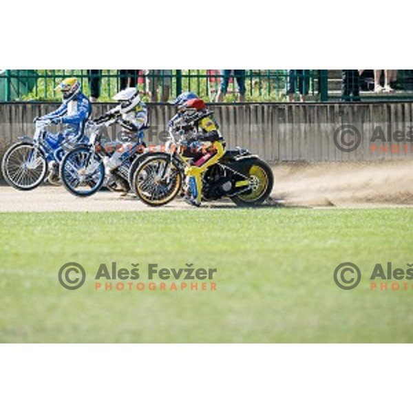 Matej Zagar at speedway race for the 2014 FIM Speedway Grand Prix World Championship Qualifying Round 2, Ljubljana, Slovenia, 07.06.2014