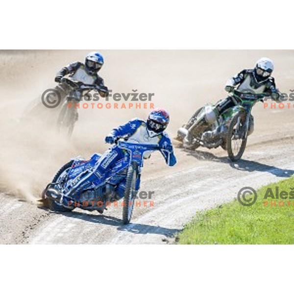 Matej Zagar at speedway race for the 2014 FIM Speedway Grand Prix World Championship Qualifying Round 2, Ljubljana, Slovenia, 07.06.2014