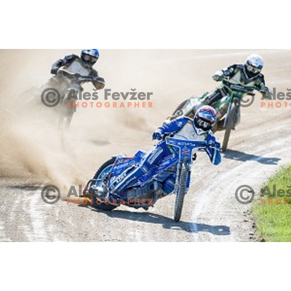 Matej Zagar at speedway race for the 2014 FIM Speedway Grand Prix World Championship Qualifying Round 2, Ljubljana, Slovenia, 07.06.2014