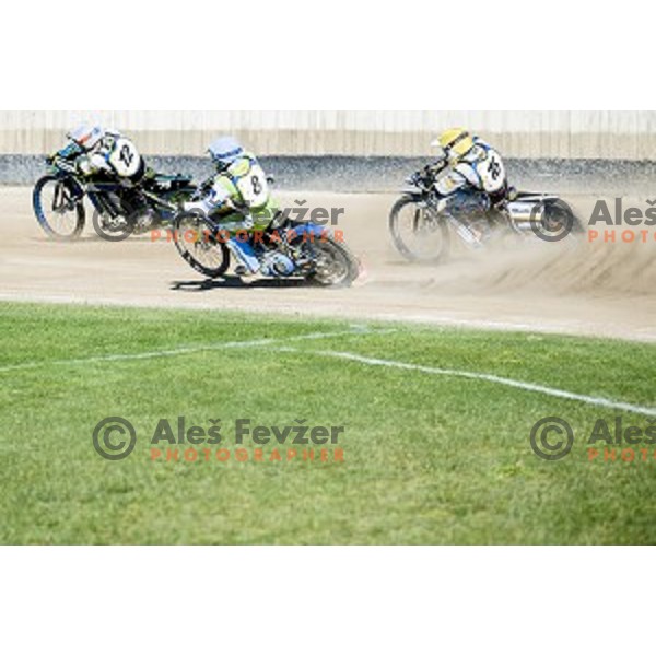 Matic Vodrih at speedway race for the 2014 FIM Speedway Grand Prix World Championship Qualifying Round 2, Ljubljana, Slovenia, 07.06.2014