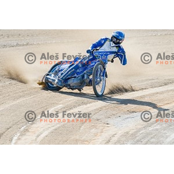 Matej Zagar at speedway race for the 2014 FIM Speedway Grand Prix World Championship Qualifying Round 2, Ljubljana, Slovenia, 07.06.2014