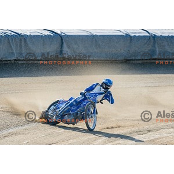 Matej Zagar at speedway race for the 2014 FIM Speedway Grand Prix World Championship Qualifying Round 2, Ljubljana, Slovenia, 07.06.2014