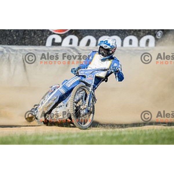 Matej Zagar at speedway race for the 2014 FIM Speedway Grand Prix World Championship Qualifying Round 2, Ljubljana, Slovenia, 07.06.2014