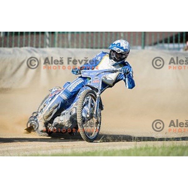 Matej Zagar at speedway race for the 2014 FIM Speedway Grand Prix World Championship Qualifying Round 2, Ljubljana, Slovenia, 07.06.2014