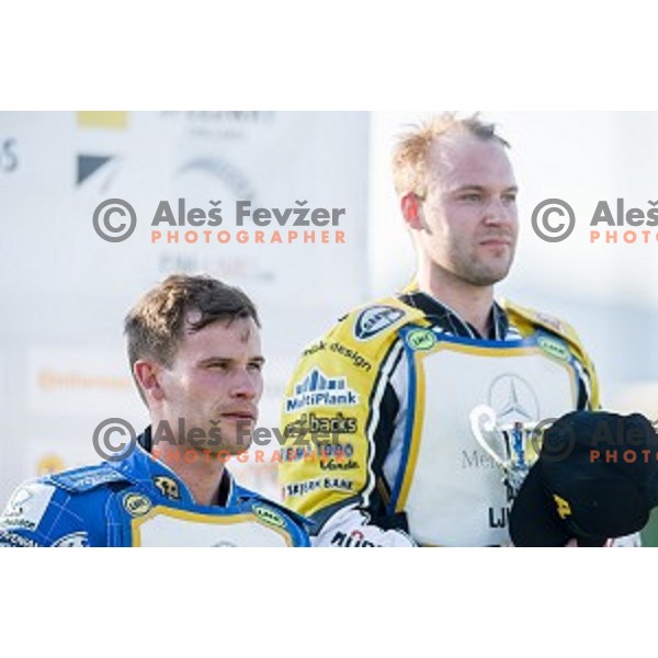 Matej Zagar at speedway race for the 2014 FIM Speedway Grand Prix World Championship Qualifying Round 2, Ljubljana, Slovenia, 07.06.2014